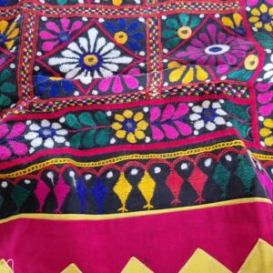 vintage handwork multicoloured patch