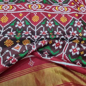 Stunning double ikkat patan patola saree