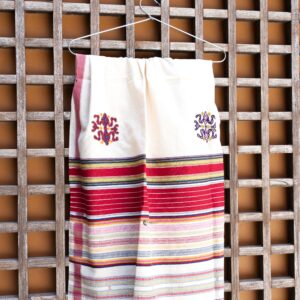 Milky White Mutva handwoven organic kala cotton dupatta